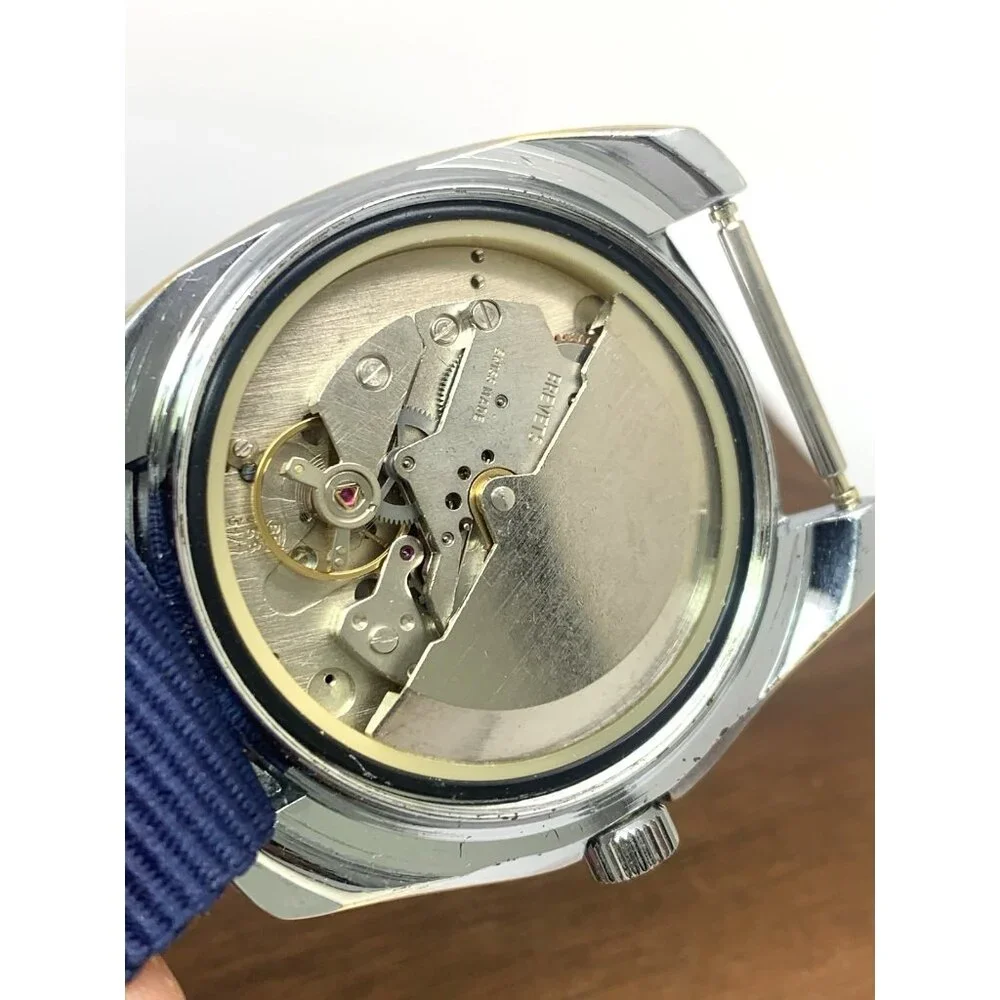 Sicura Men's Watch Satellite Swiss Automatic Blue Dial Day Date Nylon Strap 42mm